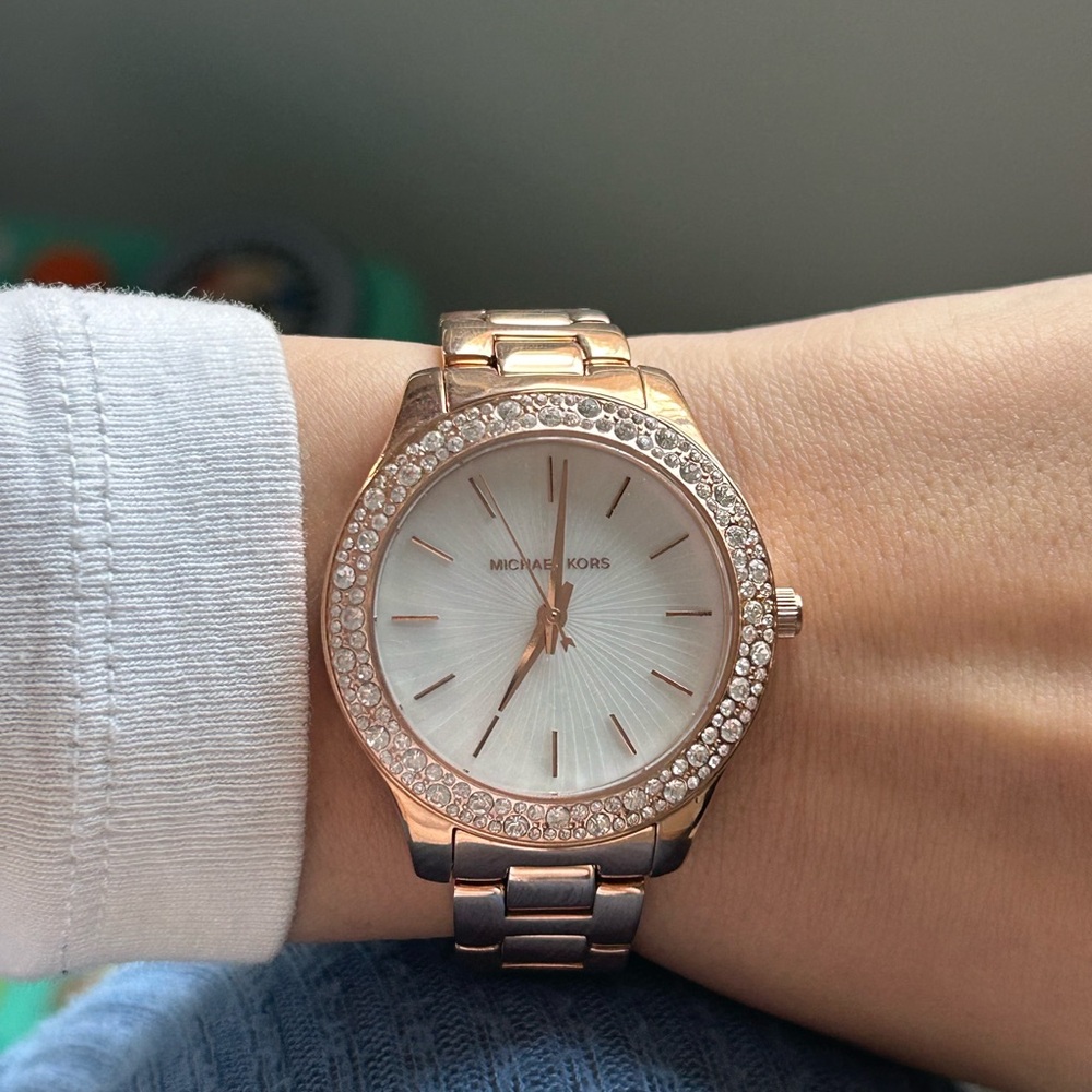 Michael Kors Rose Gold and Silver Women's Watch